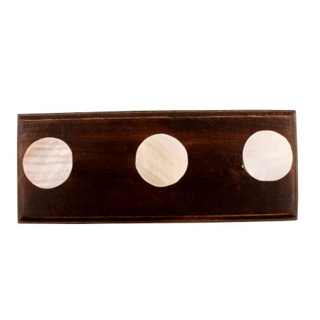 Cream Shell Wooden Hook 